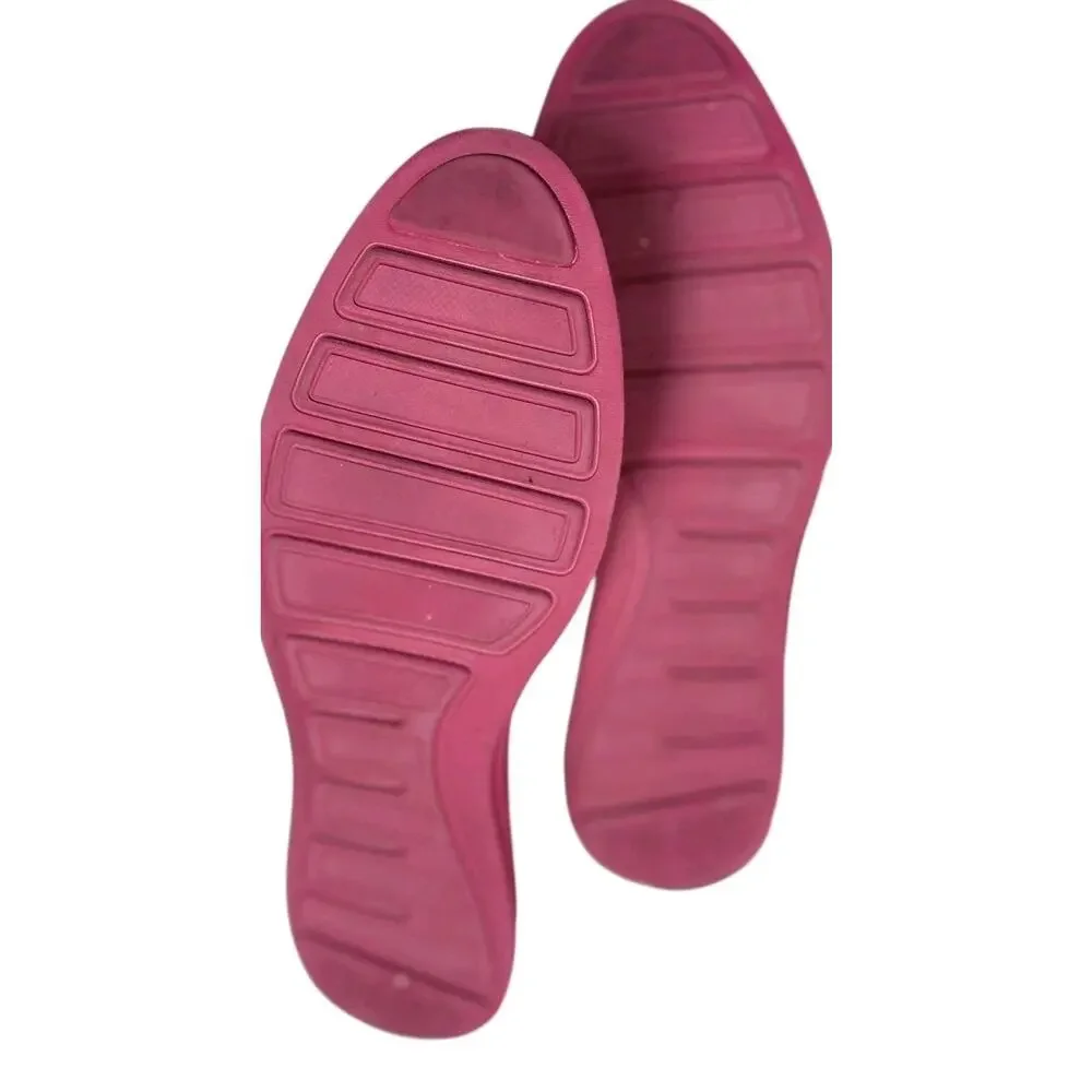 Cole Haan ZeroGrand Oxford Shoes Women 10 White Suede Pink Sole Lace Up Wingtip - Picture 5 of 12